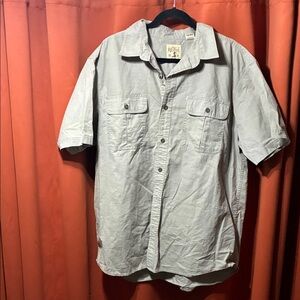 RedHead Men's Short-Sleeve Button-Down Shirt - Light Gray